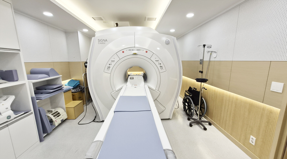 인본병원 파주운정점 3층 영상의학과 MRI검사실 입니다.